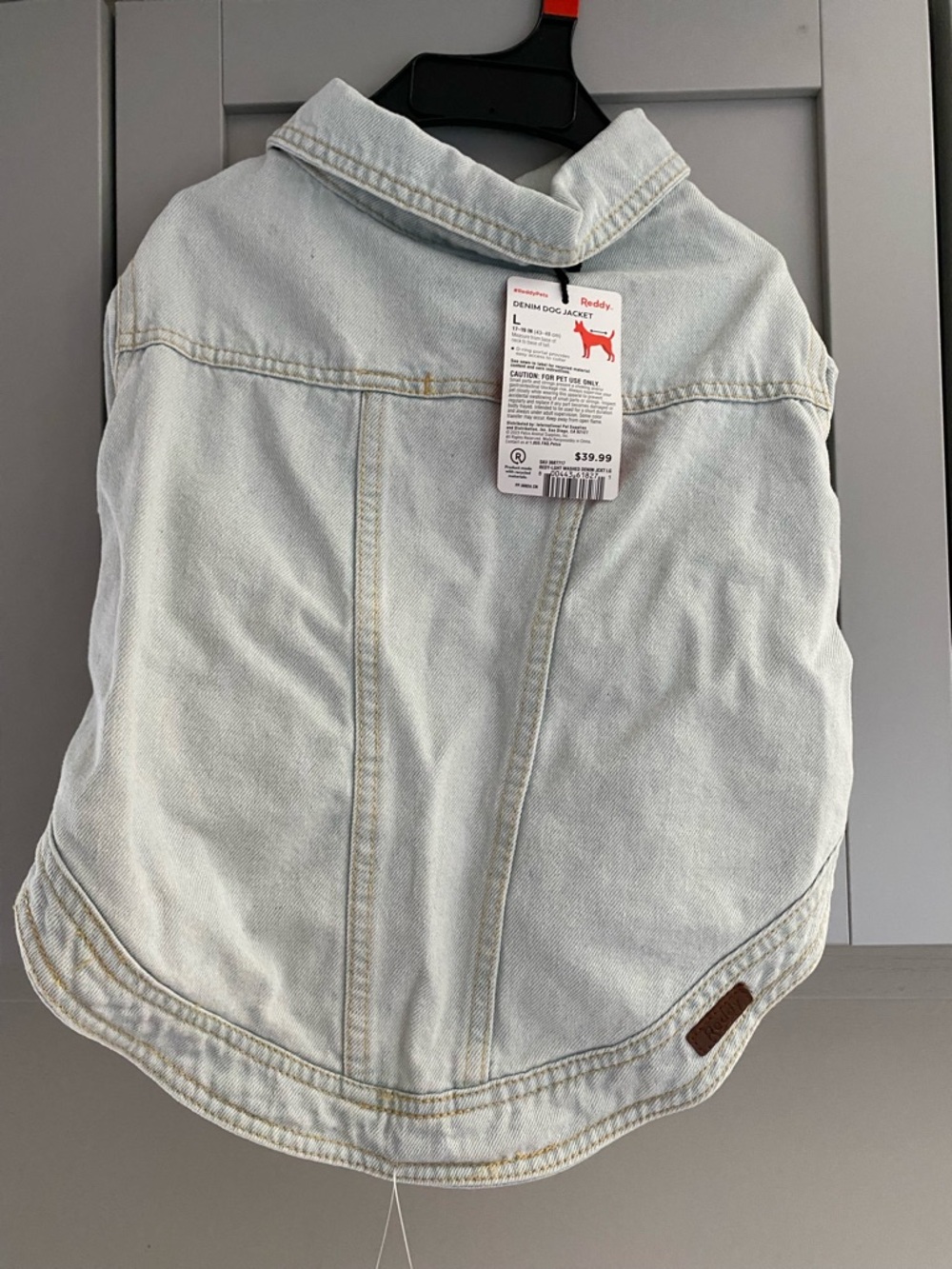 Ruffy Light Blue Pets Denim Jacket
